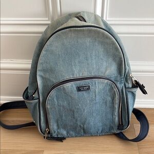 Kate Spade Blue Denim Backpack